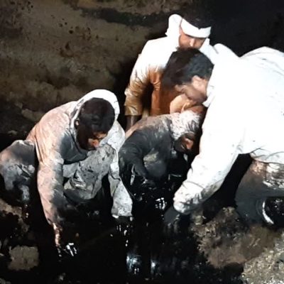 رفع موفقیت آمیز نشتی خط لوله ۲۰ اینچ نفت با تلاش شبانه روزی كاركنان نفت و گاز اروندان