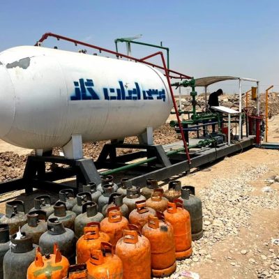 نصب اسکید گازمایع در نقطه صفر مرزی شلمچه