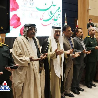 تجلیل از مقام شامخ شهدای مدافع امنیت در منطقه نفتی آبادان
